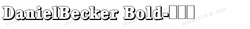DanielBecker Bold字体转换